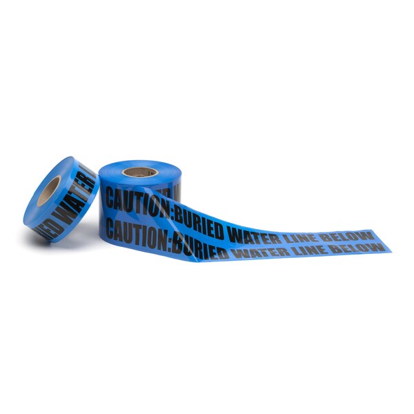 Non-Detectable Marking Tape, Blue, Water Line 6 X 1000Ft
